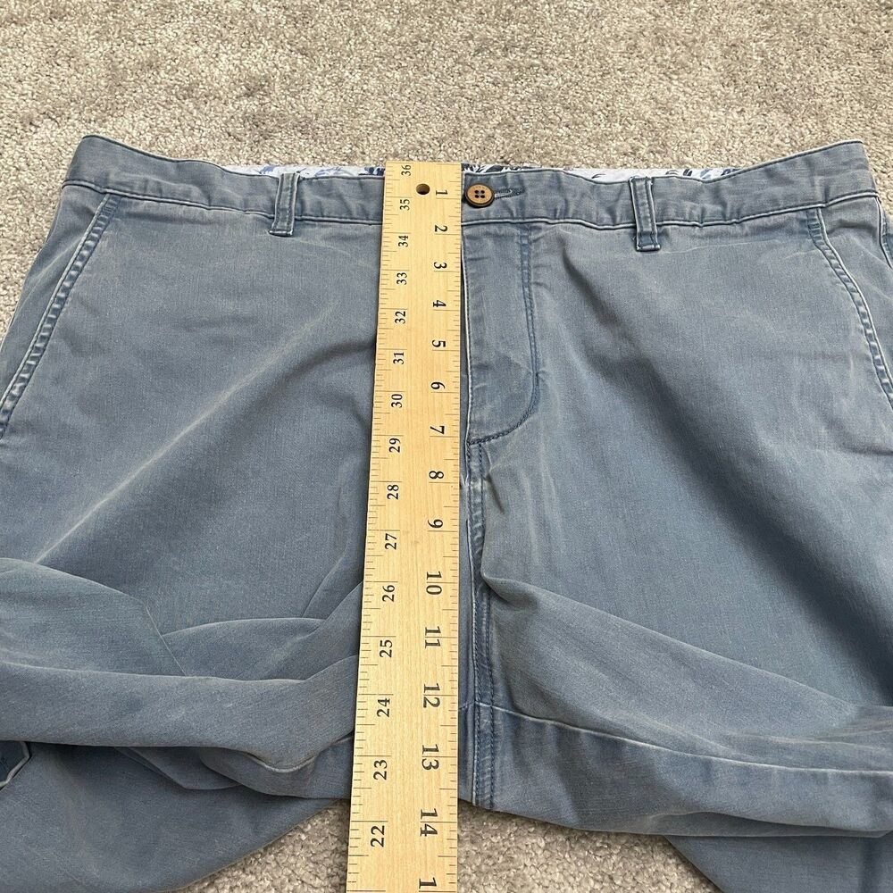 Tommy Bahama Chino Shorts Mens 36 Blue Pockets Cotton Blend Casual Outdoor 38x10 - Picture 6 of 13